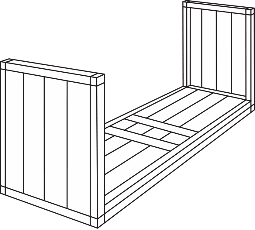 20 ft flat rack container